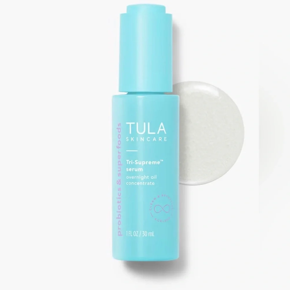 NEW Tula Skincare Tri-Supreme Serum Overnight Oil Concentrate Clean Skincare 1oz